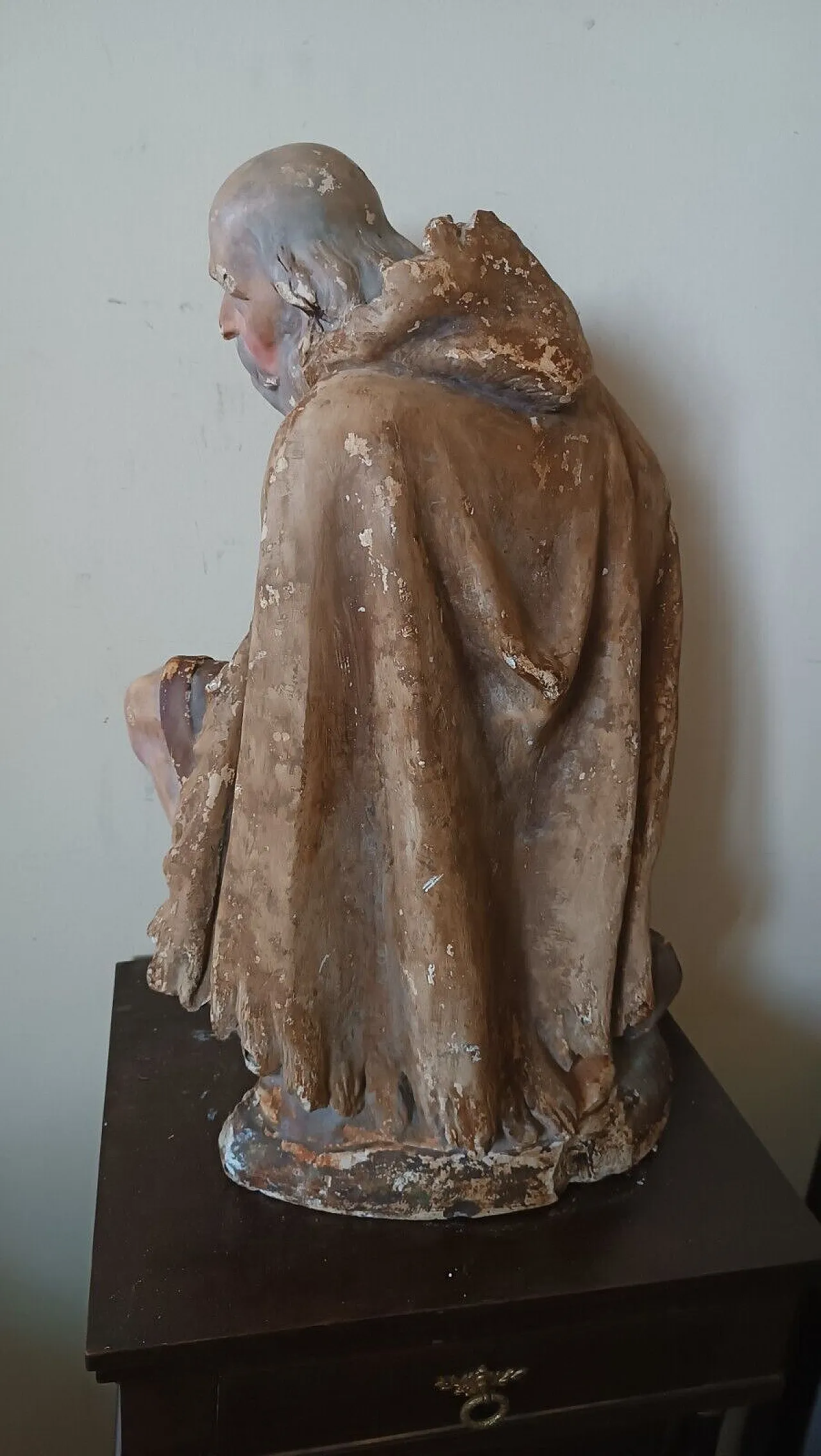 Nativity scene shepherd, plaster sculpture, late 18th century 4