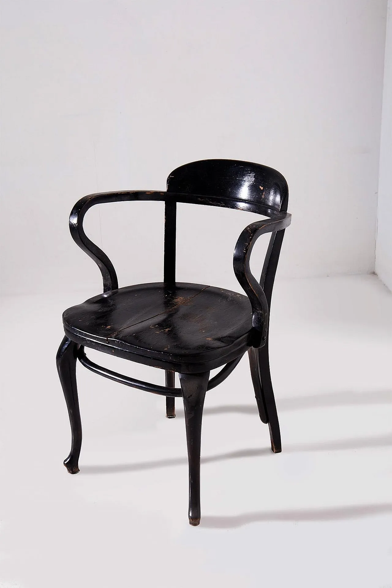 3 Sedie con tavolo in legno di Michael Thonet, '800 7