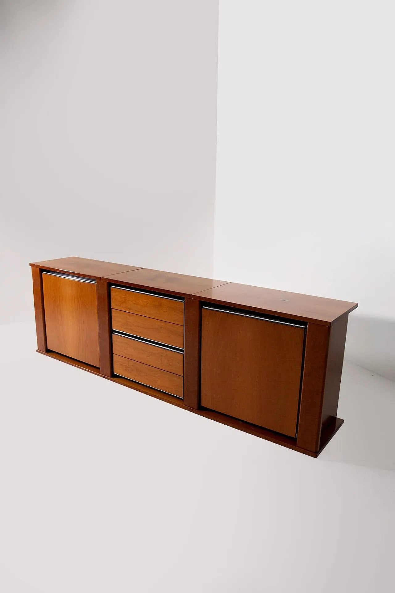 Credenza in legno e metallo, anni '70 7