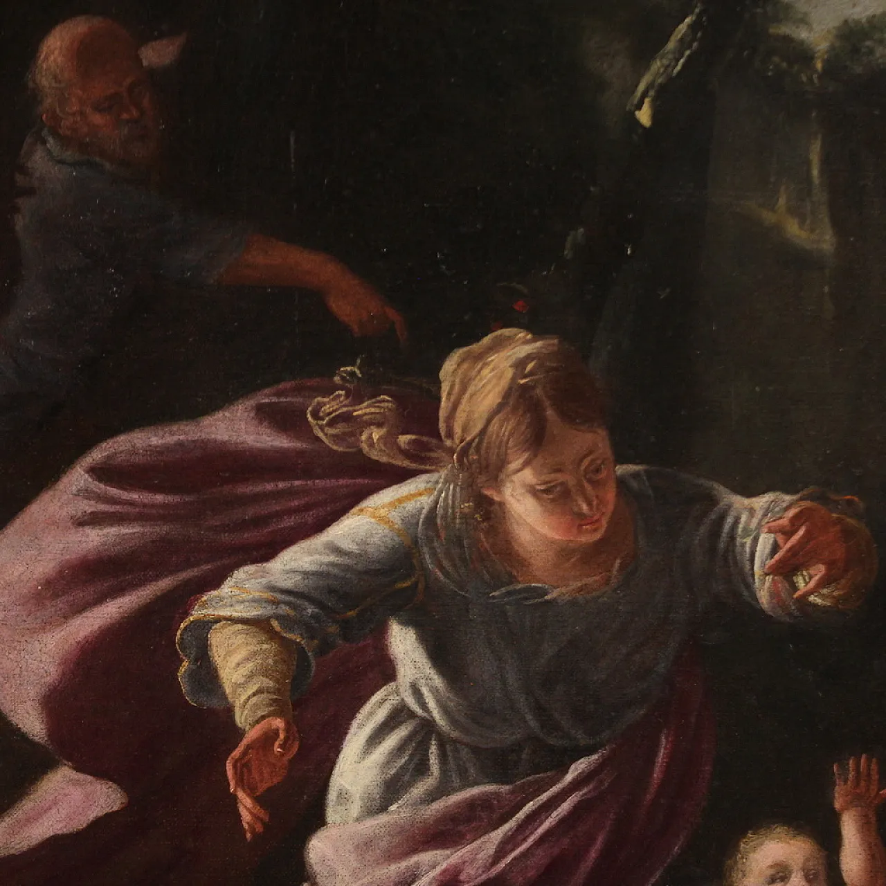 French Baroque painter, Rest during the flight into Egypt 17th century 7