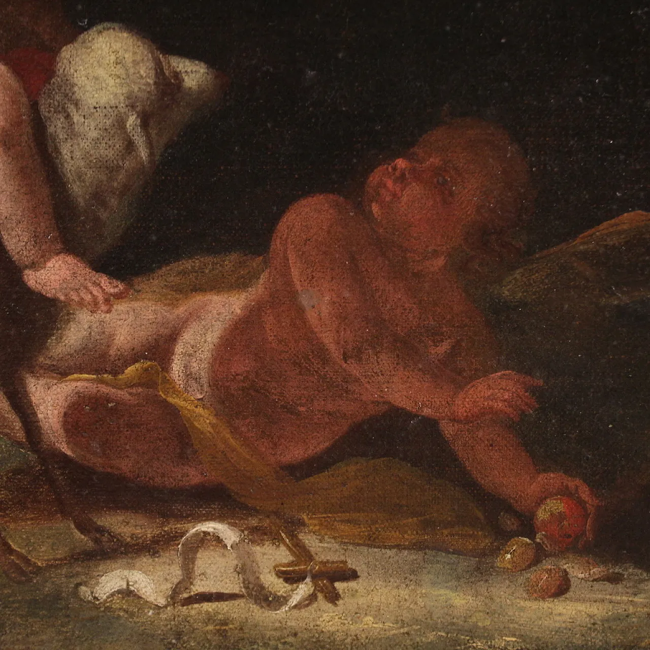 French Baroque painter, Rest during the flight into Egypt 17th century 15