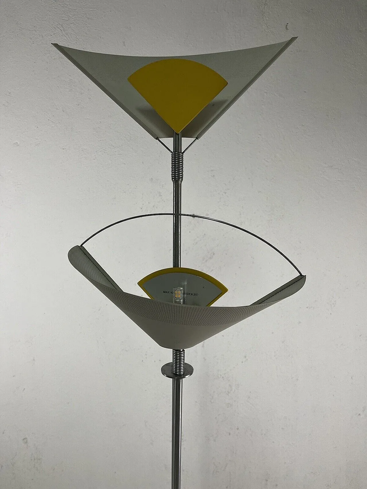 Lampada terra Sintheto D di Porsche Luci, anni '80 12