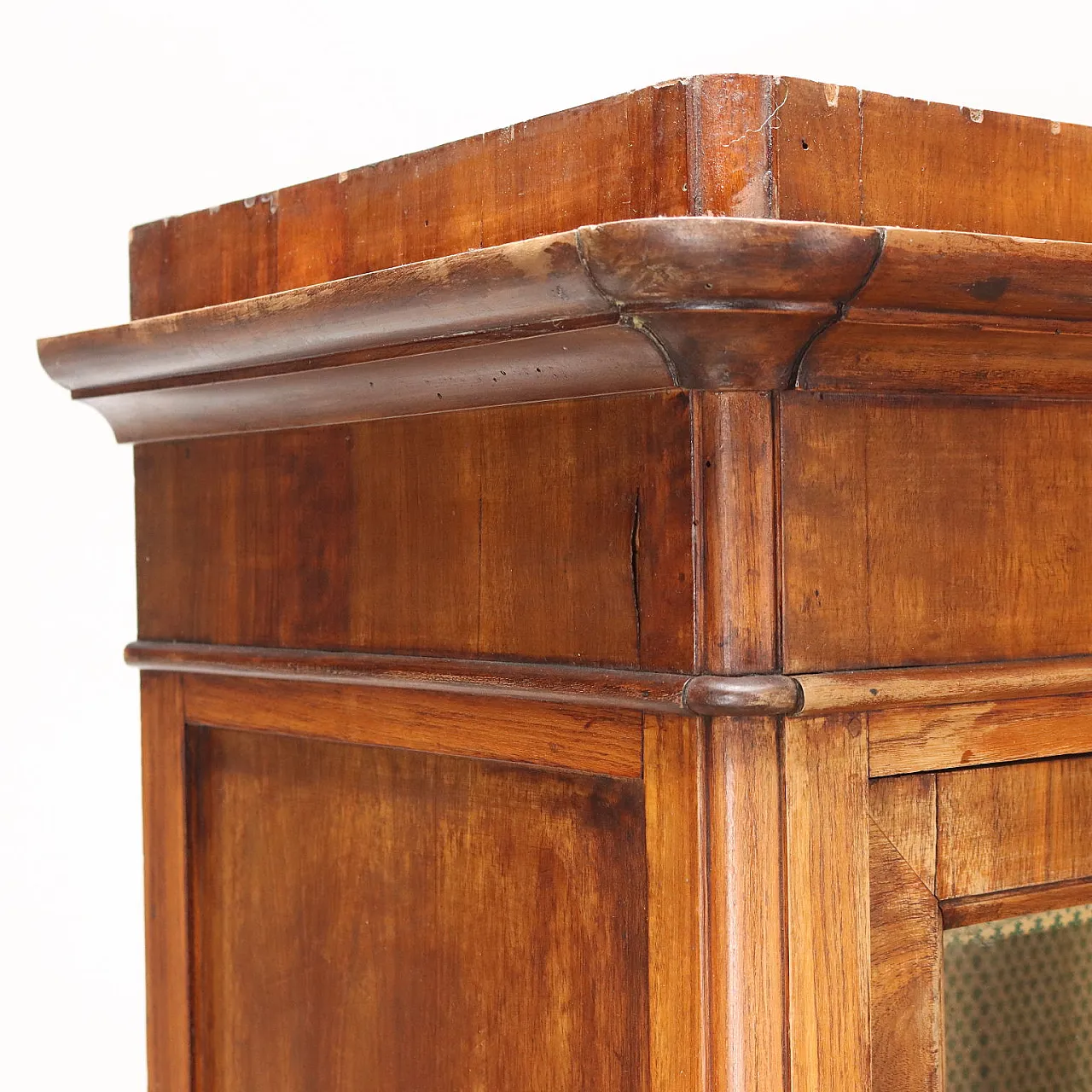 Credenza doppio corpo Umbertina in noce con cassetti, '800 4