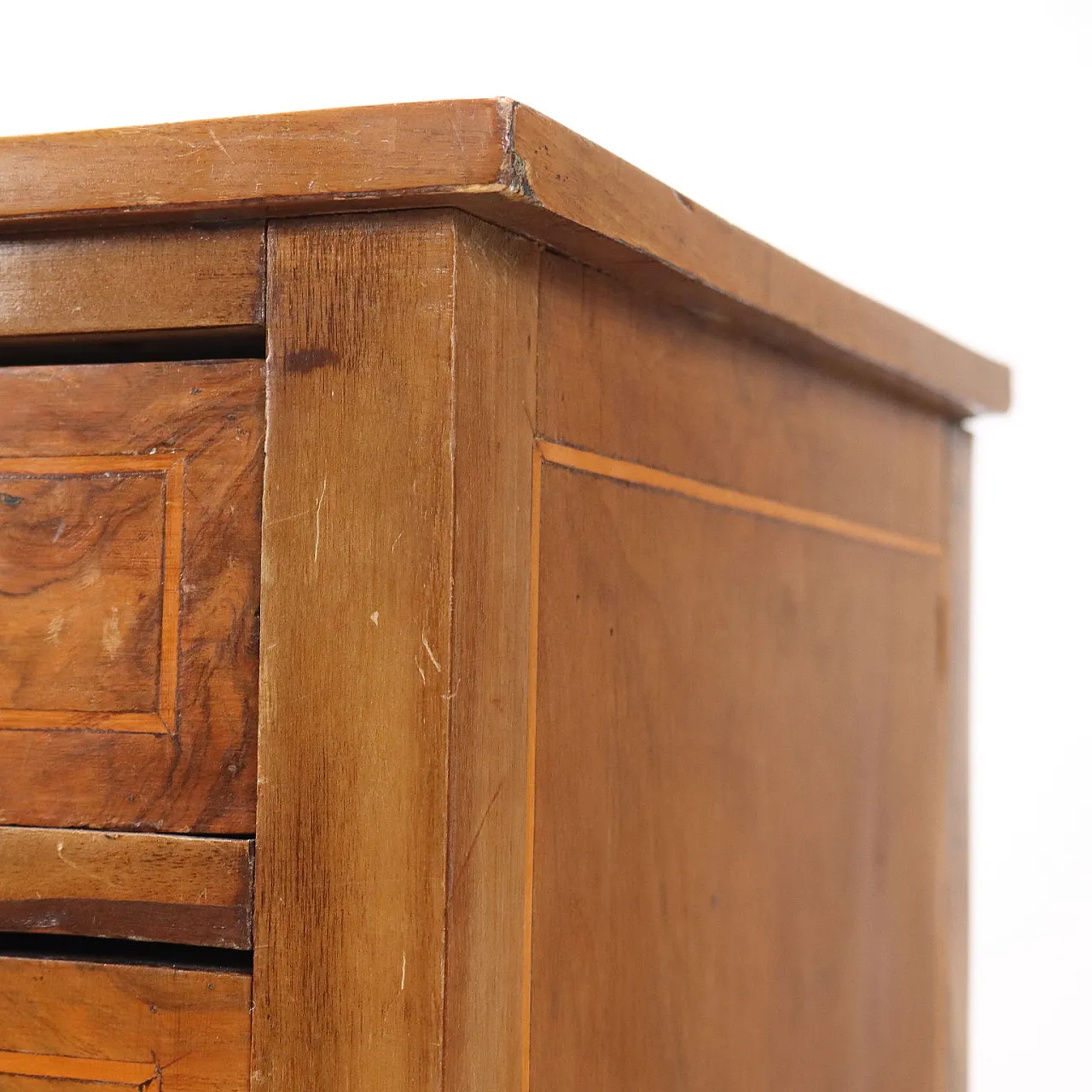 Neoclassical wooden bedside table, early 20th century 4