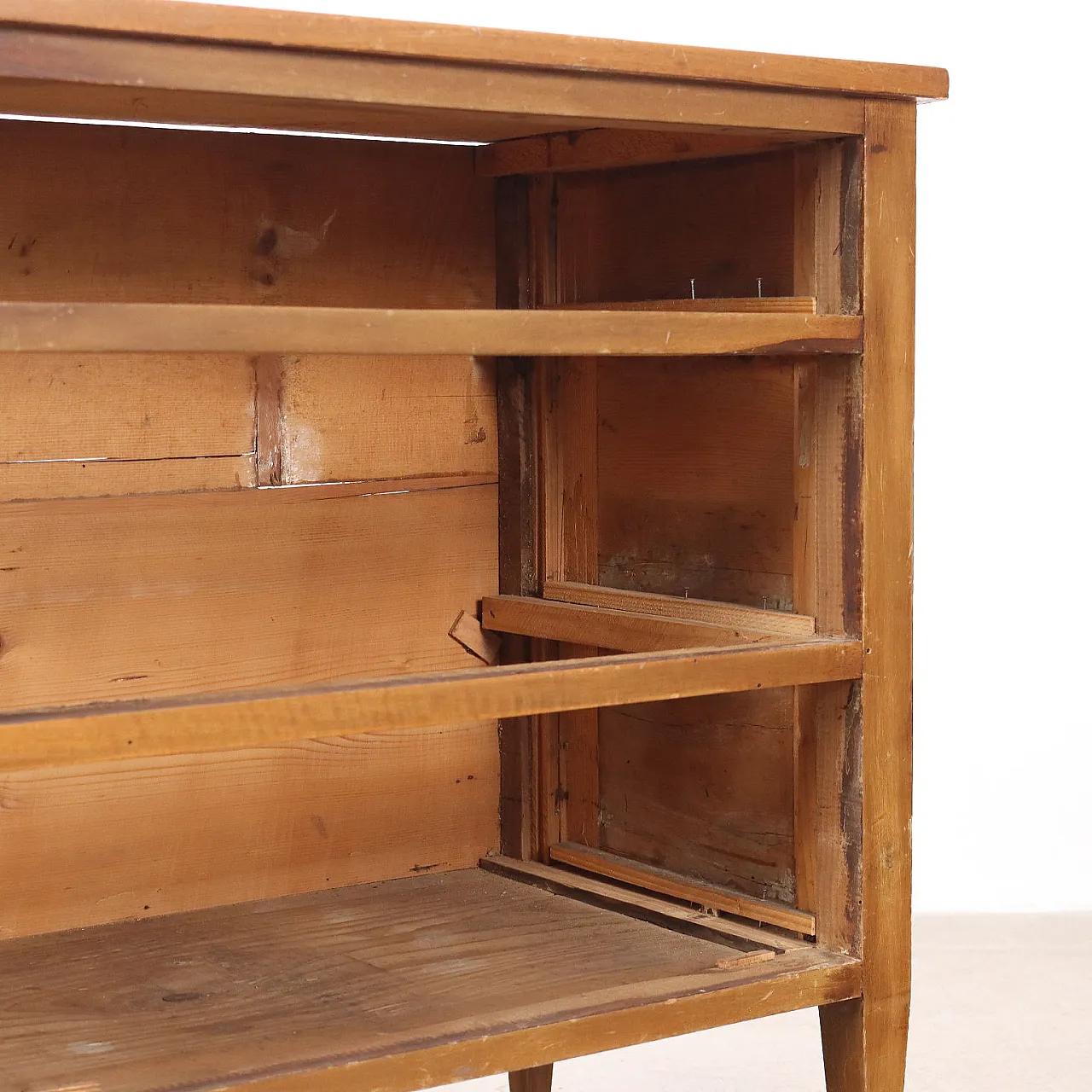 Neoclassical wooden bedside table, early 20th century 8