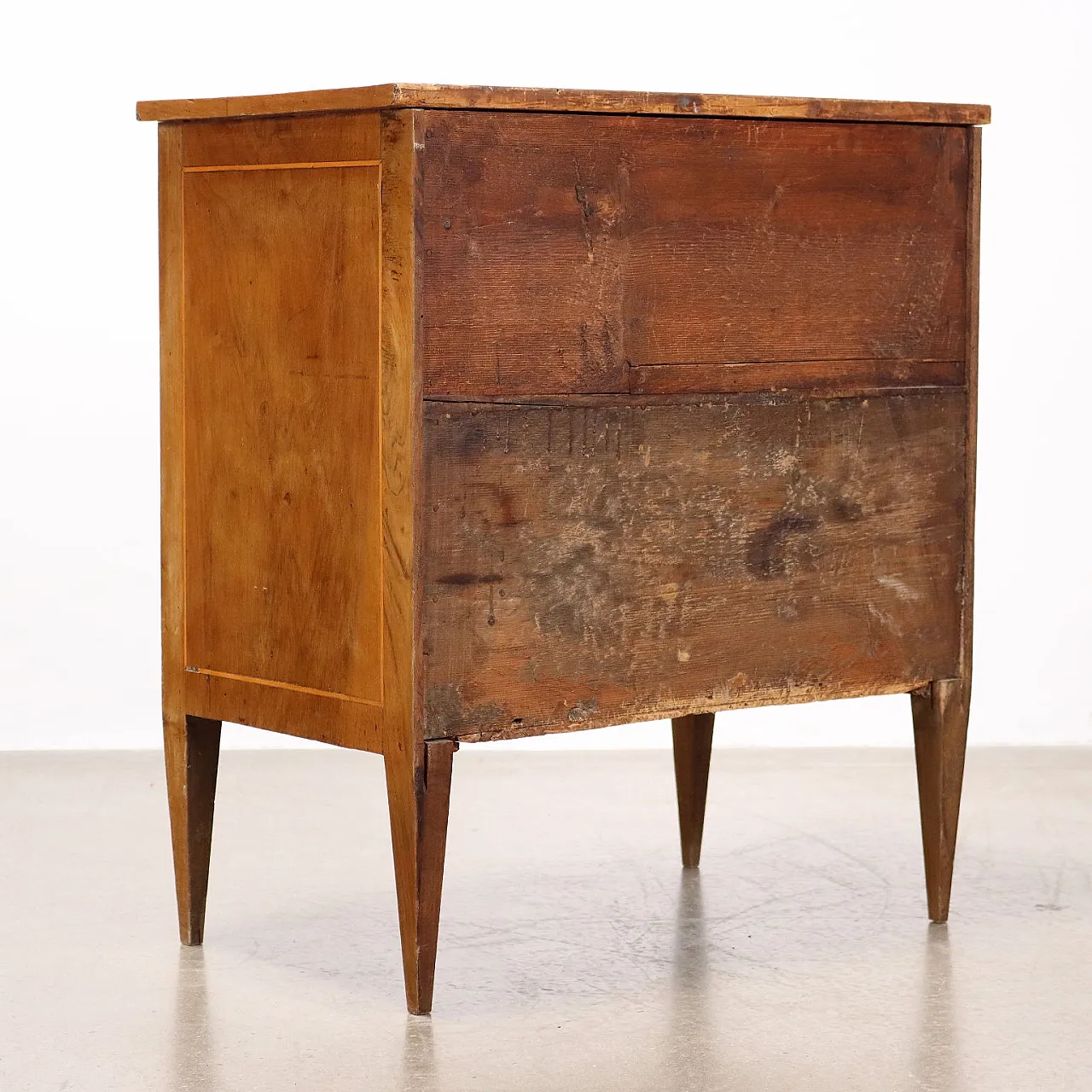 Neoclassical wooden bedside table, early 20th century 9