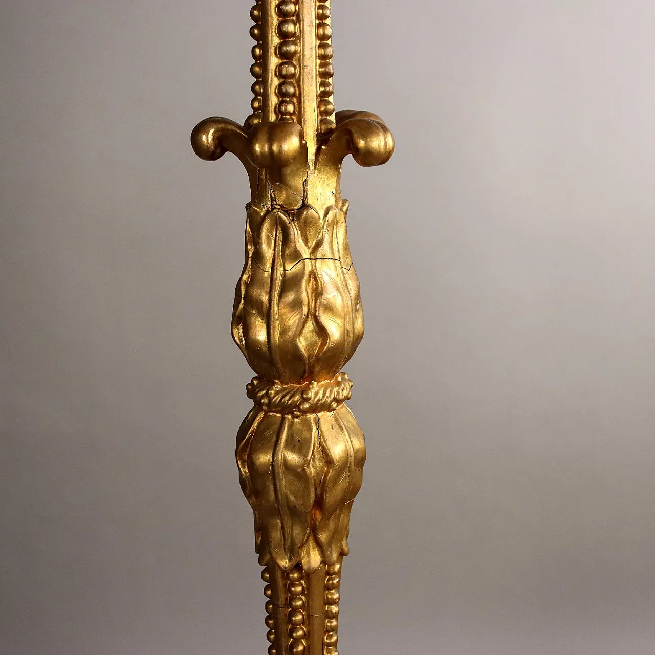 Carved wooden candelabrum, 19th century 5