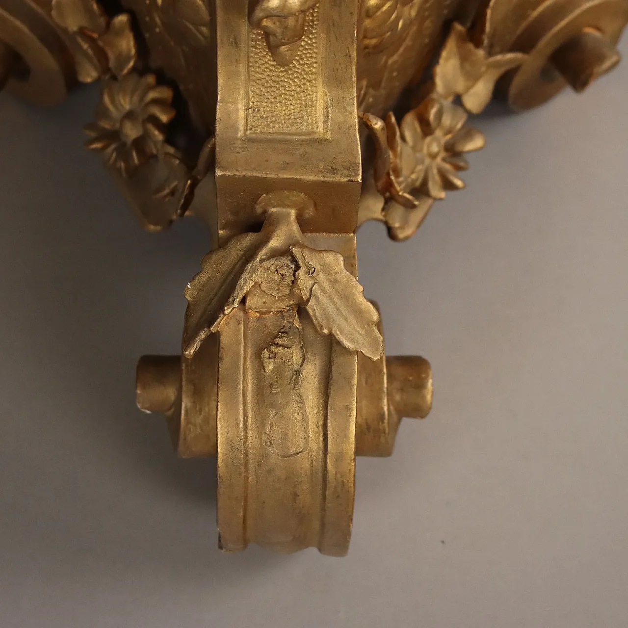 Carved wooden candelabrum, 19th century 8