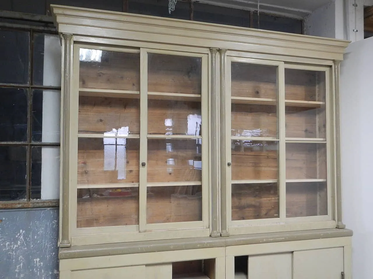 Lacquered fir bookcase, 1920 6