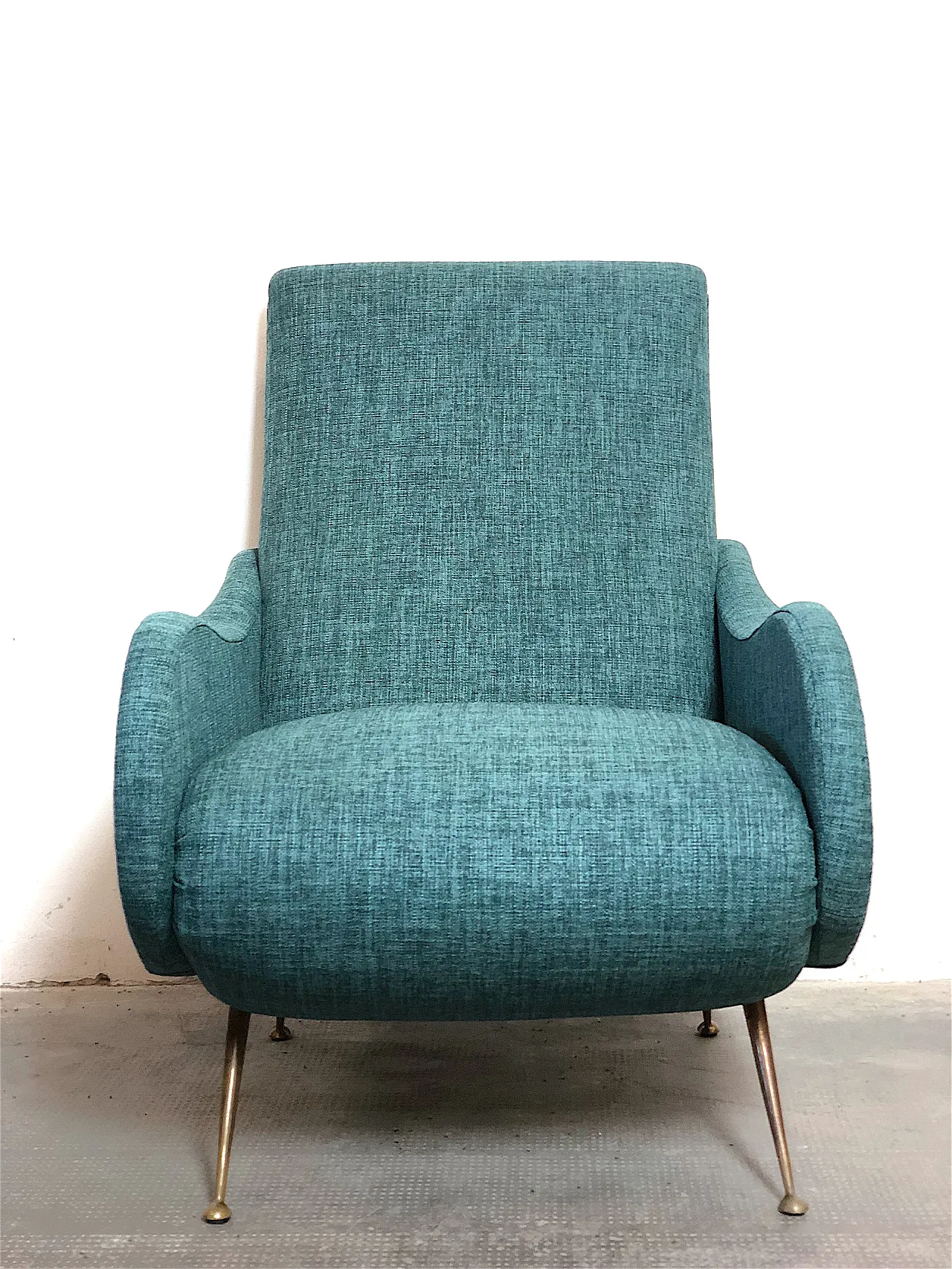 Lady armchair sky blue, 50s 5