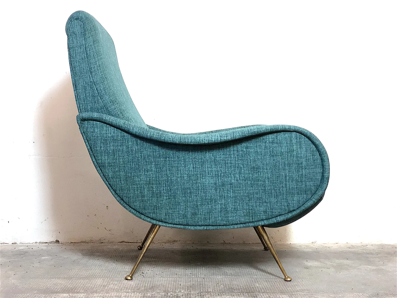 Lady armchair sky blue, 50s 6