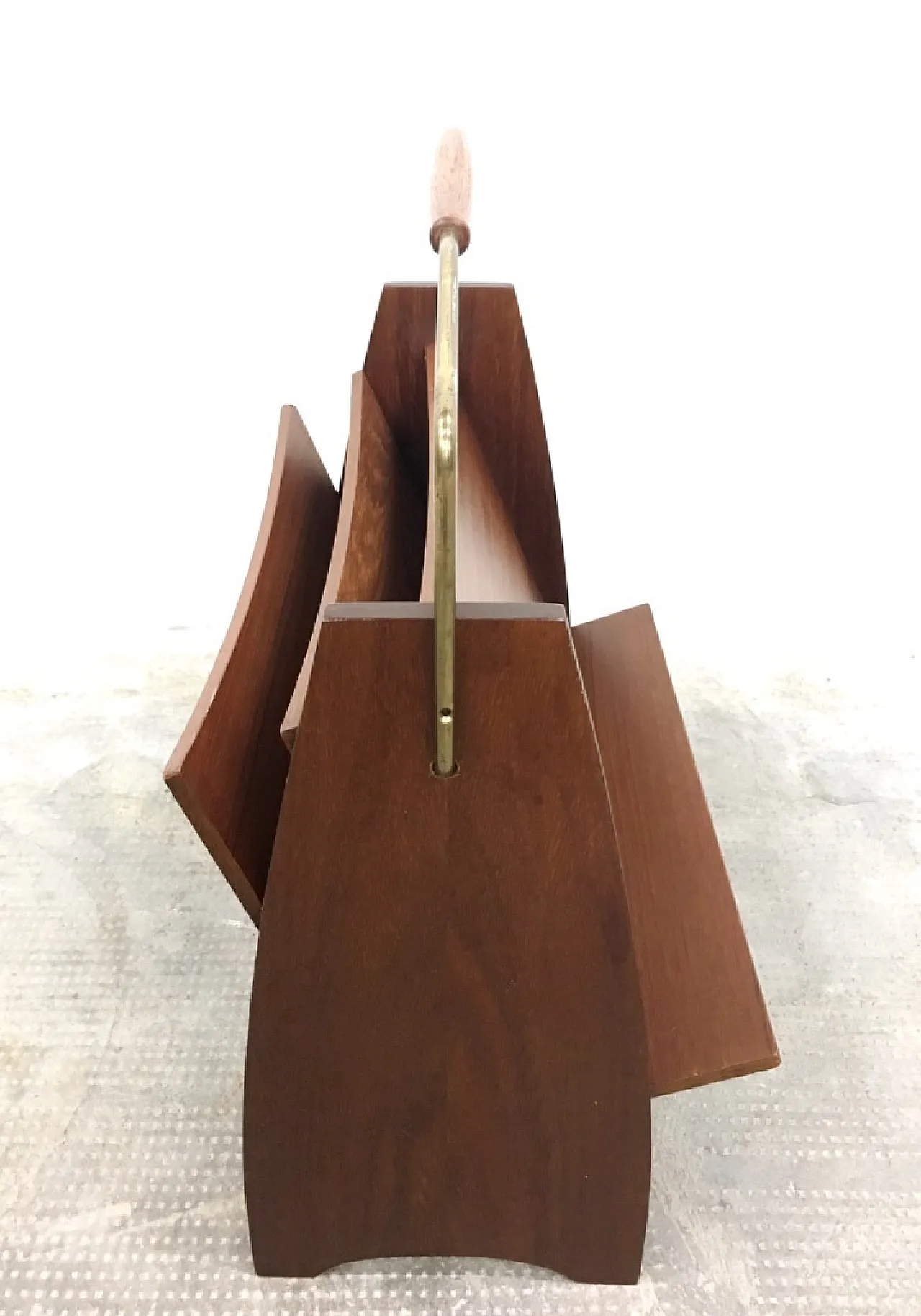 Teak magazine rack, 60s 8