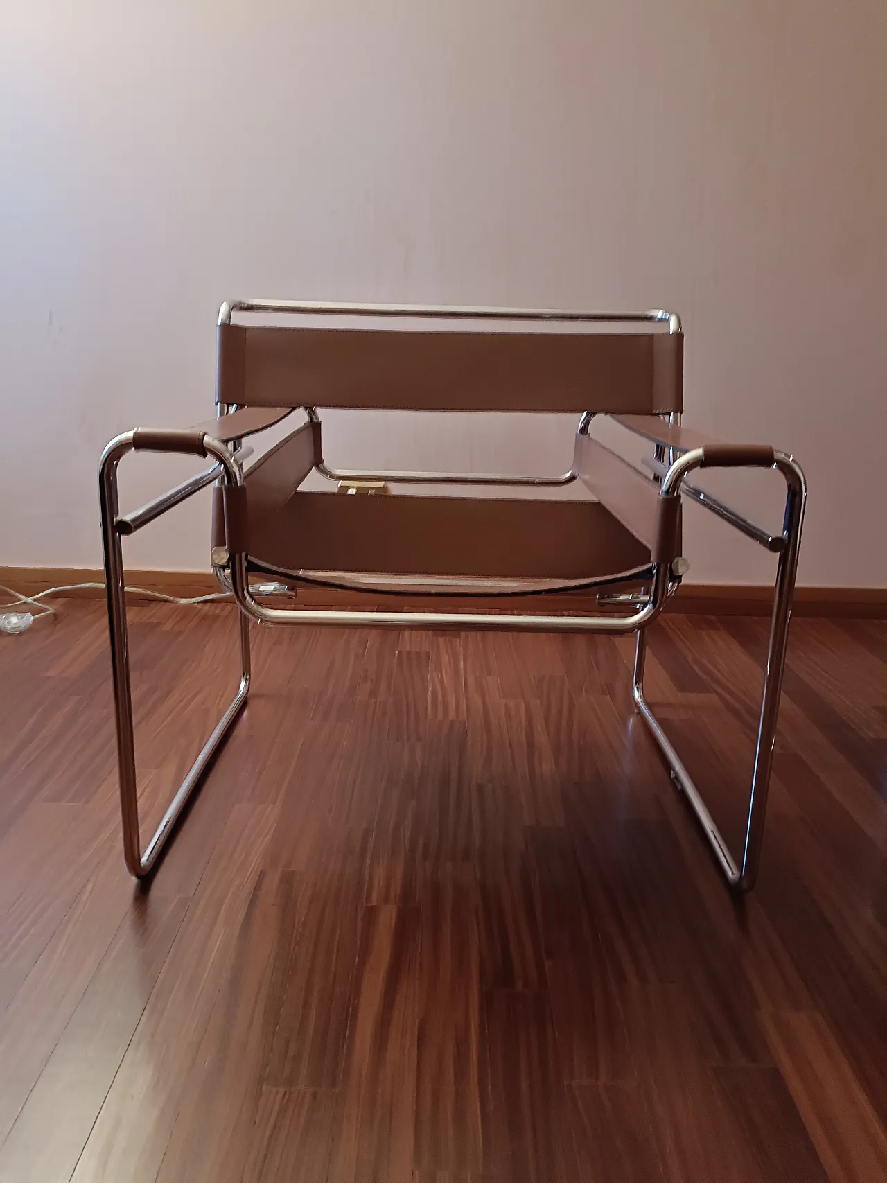 Pair of  Wassily armchairs B3 by M. Breuer for Gavina, 70s 2