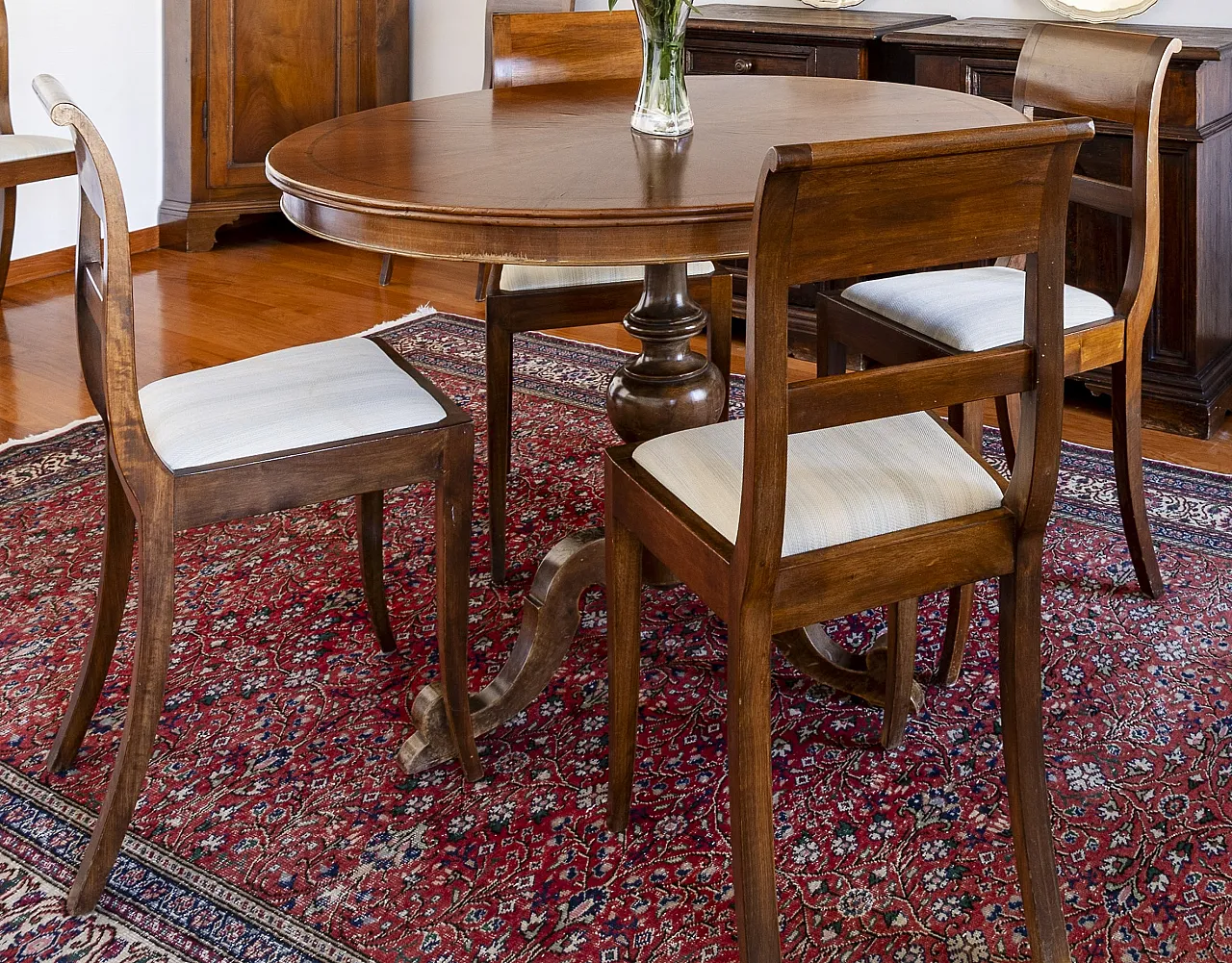 6 Italian chairs in Biedermeier style, 20th century 4