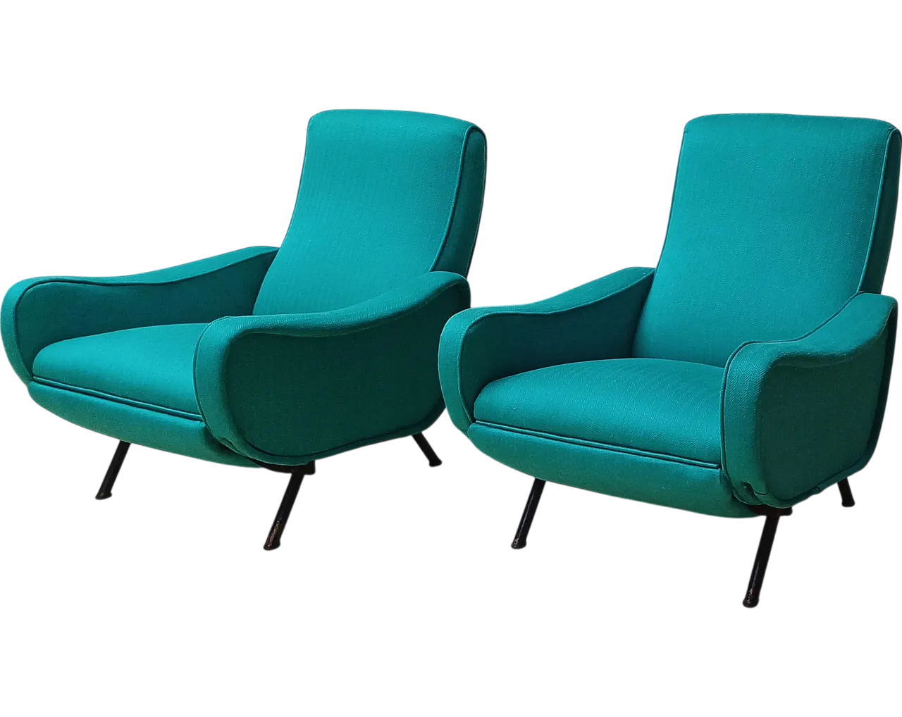 Pair of Lady armchairs by Marco Zanuso, '60s 4