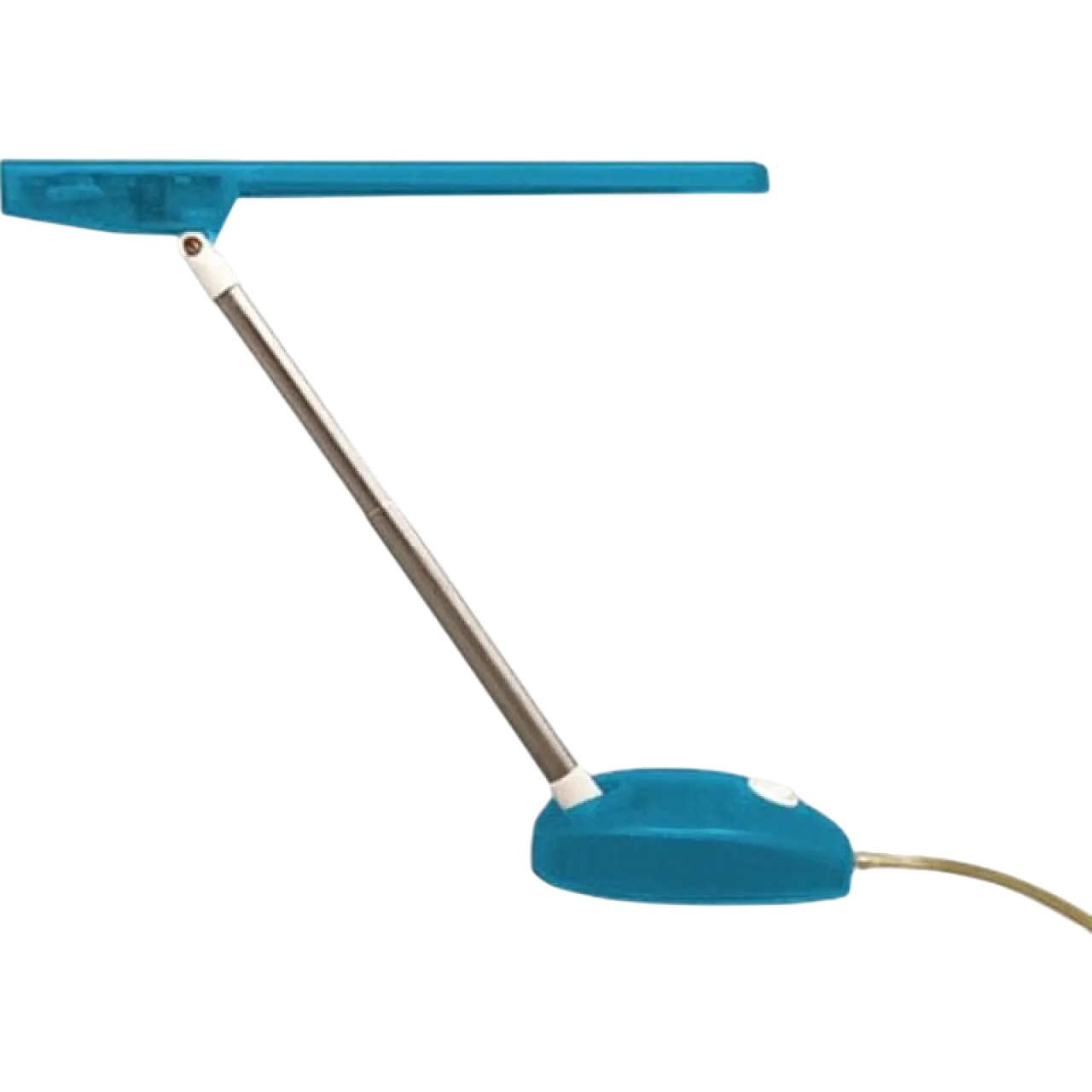 Blue table lamp "Microlight" by Ernesto Gismondi for Artemide, 1990s 9