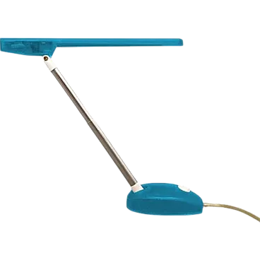 Blue table lamp Microlight by Ernesto Gismondi for Artemide, 1990s