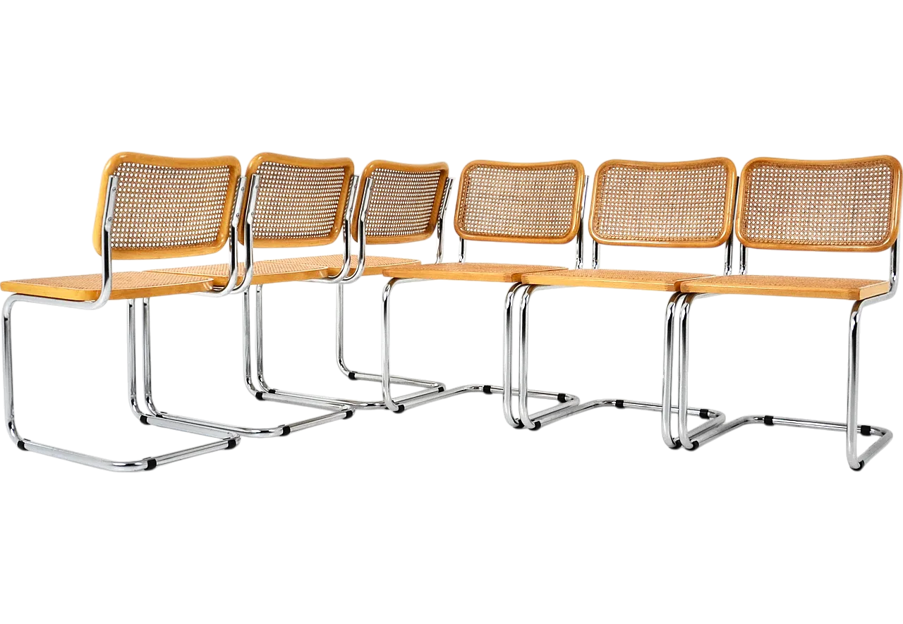 Dining Chairs Style B32 by Marcel Breuer, set of 6 10