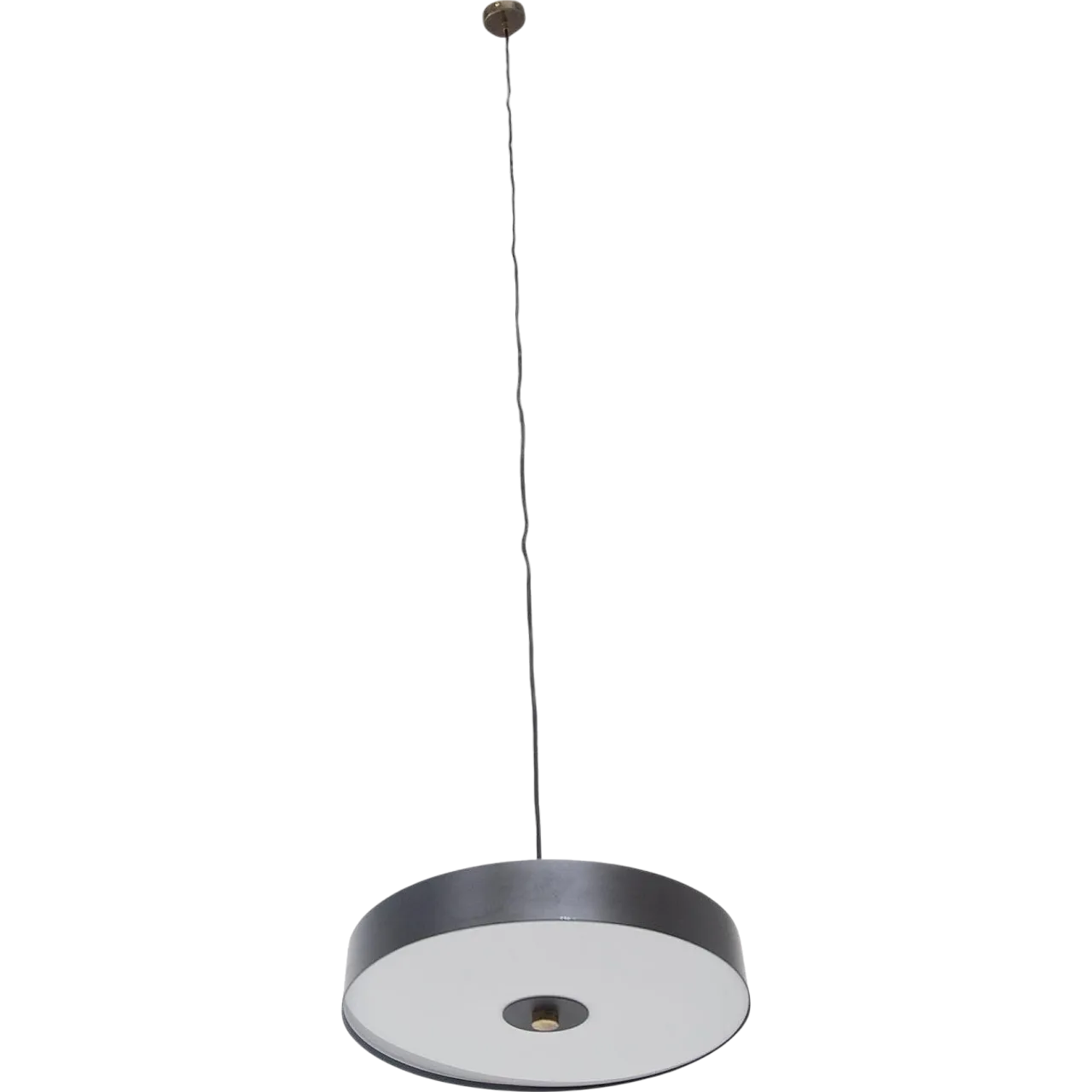 Italian modern brass and aluminum ceiling lamp, 2000s 11