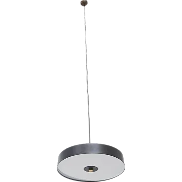 Italian modern brass and aluminum ceiling lamp, 2000s