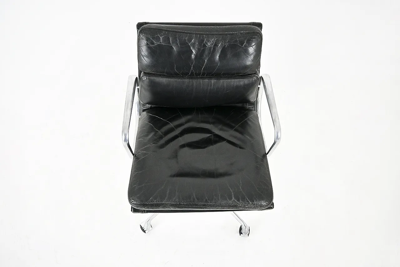 Black Soft Pad Chair by Charles and Ray Eames for Herman Miller, 60s 7