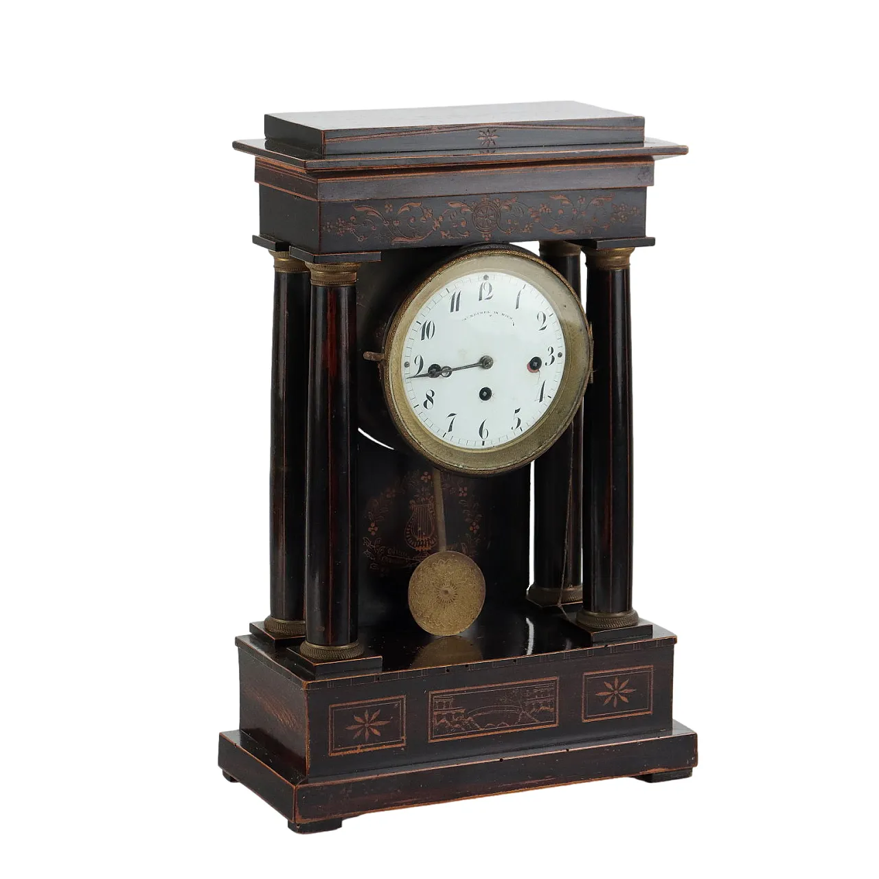 Temple clock by A. Rechel, 19th century 1