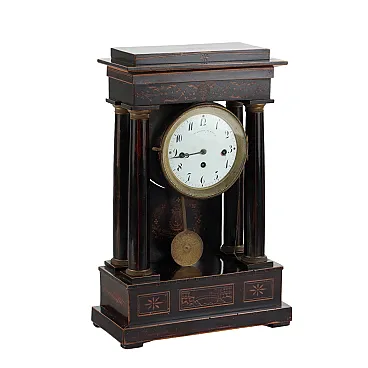 Temple clock by A. Rechel, 19th century