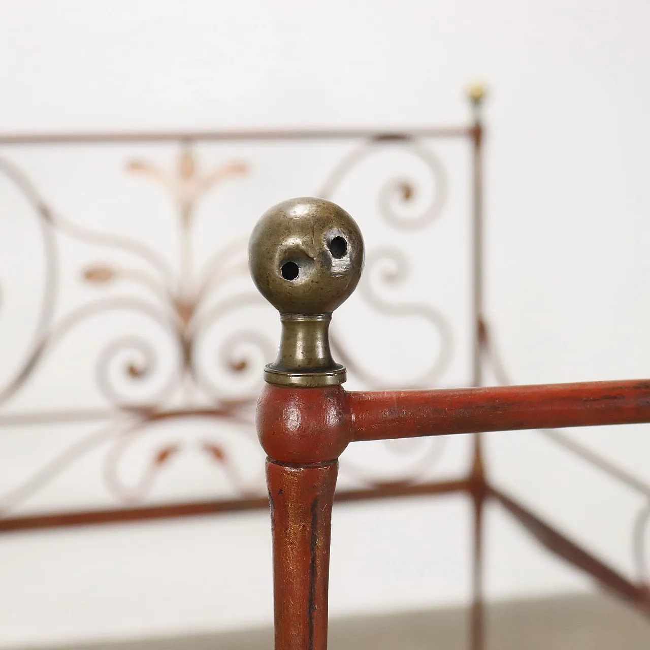 Louis Philippe bed in wrought iron, mid-19th century 5