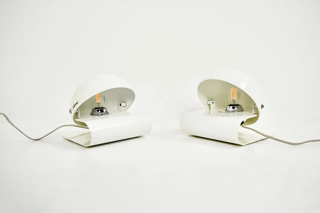 Pair of Bugia table Lamps by Giuseppe Cormio for IGuzzini, 70s 1