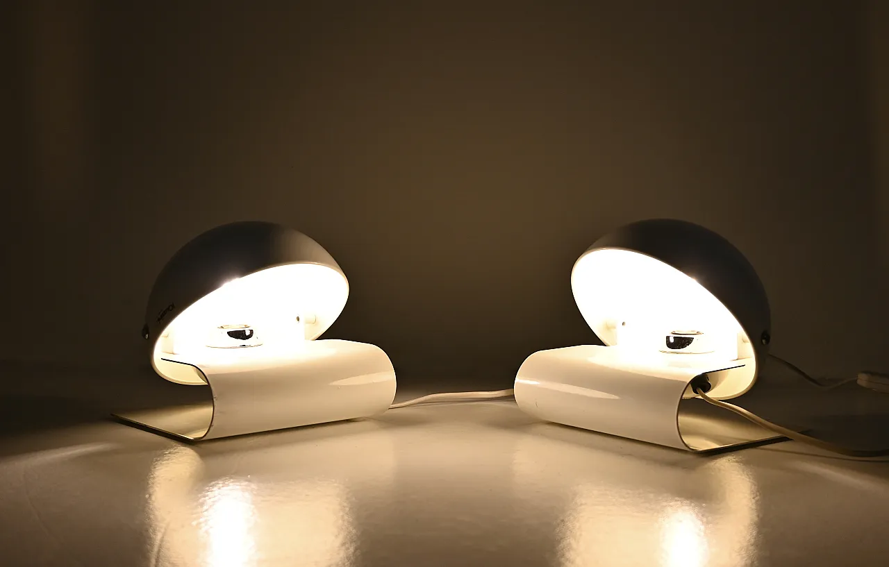 Pair of Bugia table Lamps by Giuseppe Cormio for IGuzzini, 70s 2