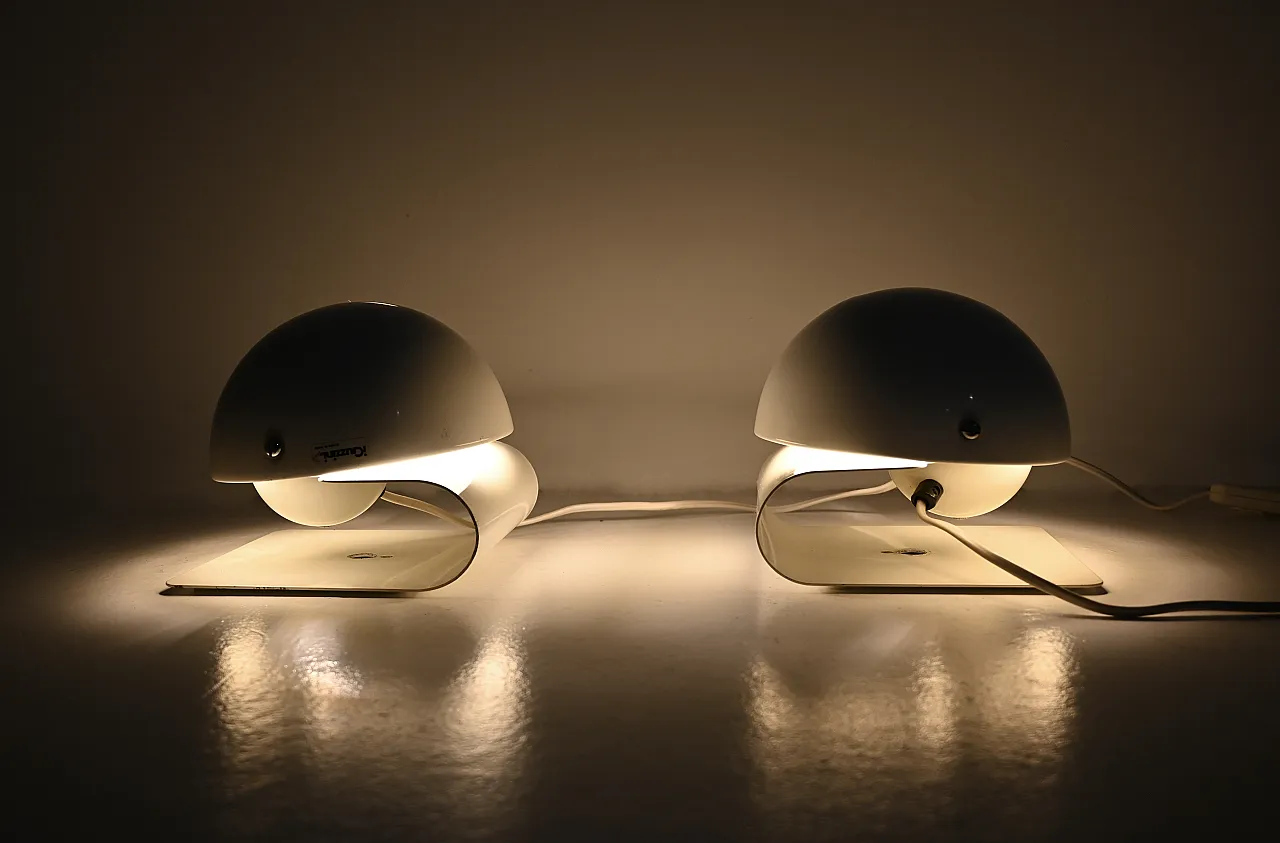 Pair of Bugia table Lamps by Giuseppe Cormio for IGuzzini, 70s 6