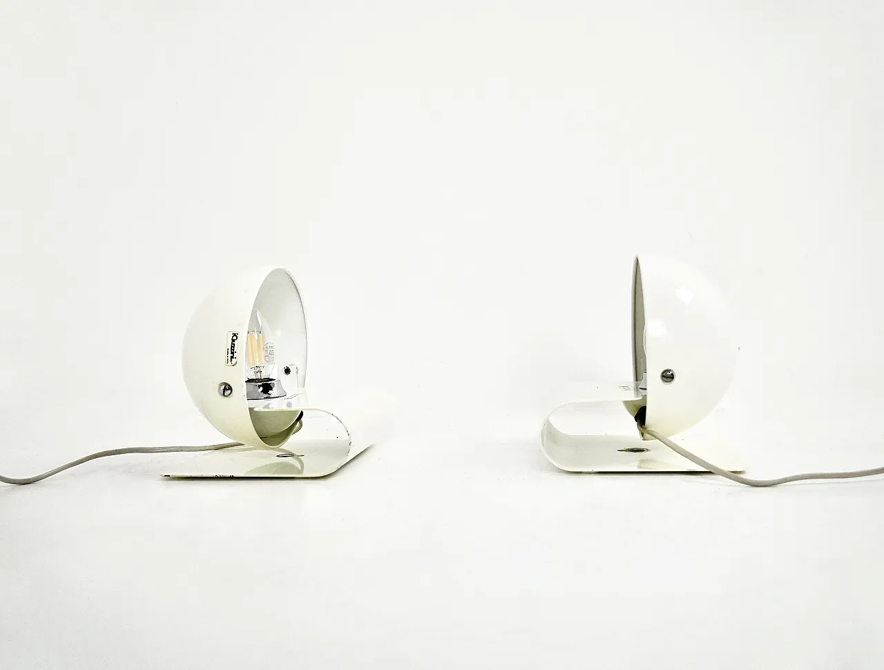 Pair of Bugia table Lamps by Giuseppe Cormio for IGuzzini, 70s 7