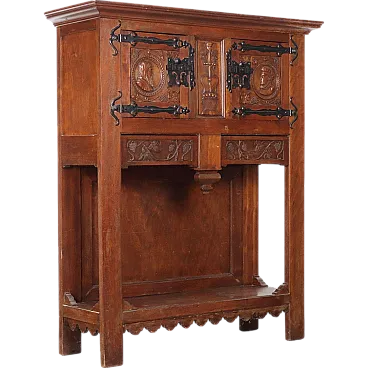 Neo-Renaissance beech sideboard, late 20th century