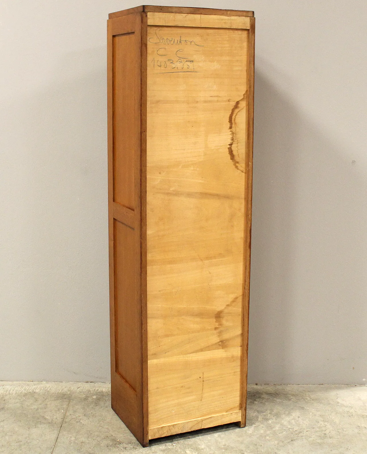 Filing archive filing cabinet with oak shutter, early '900 11