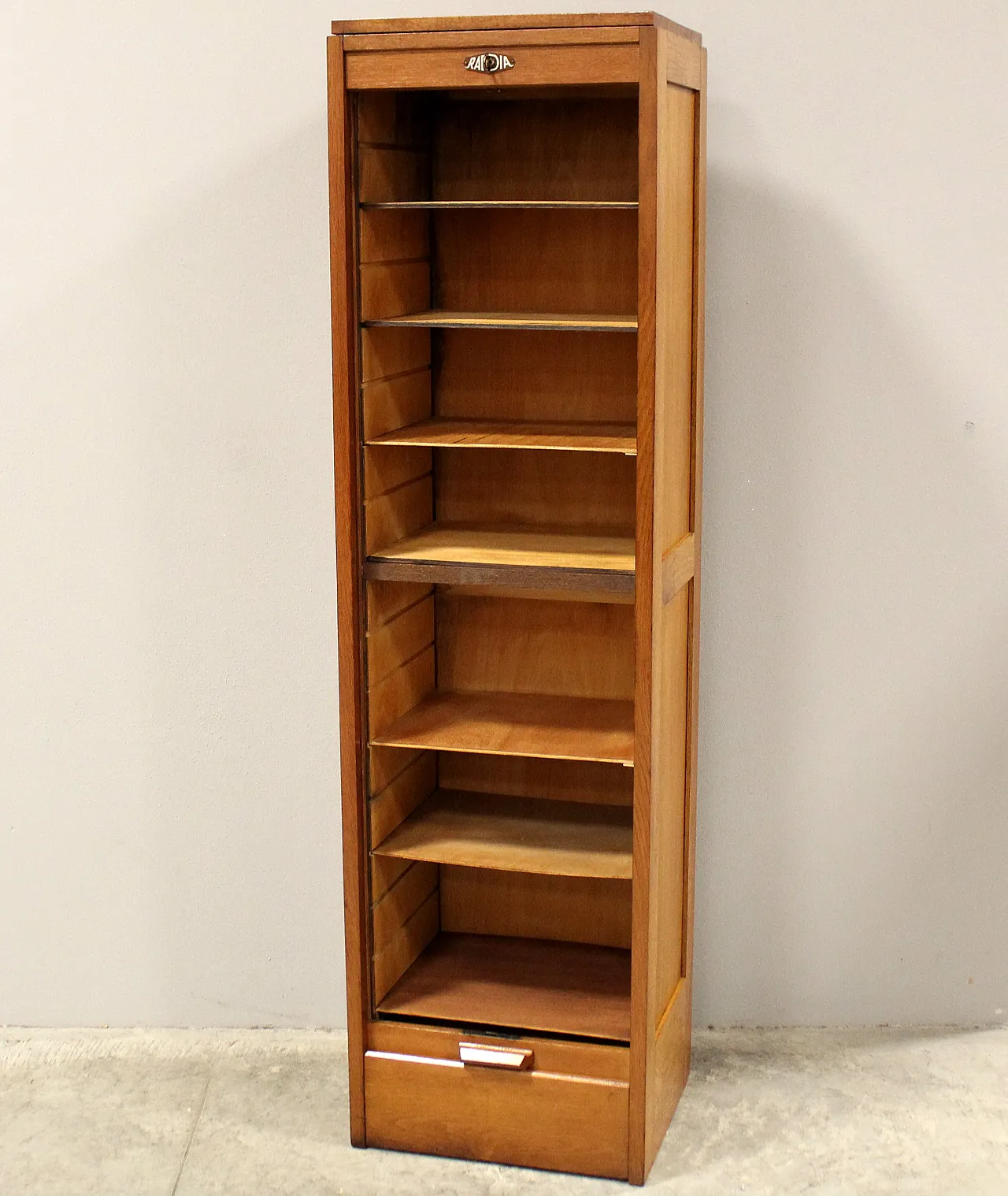 Filing archive filing cabinet with oak shutter, early '900 5