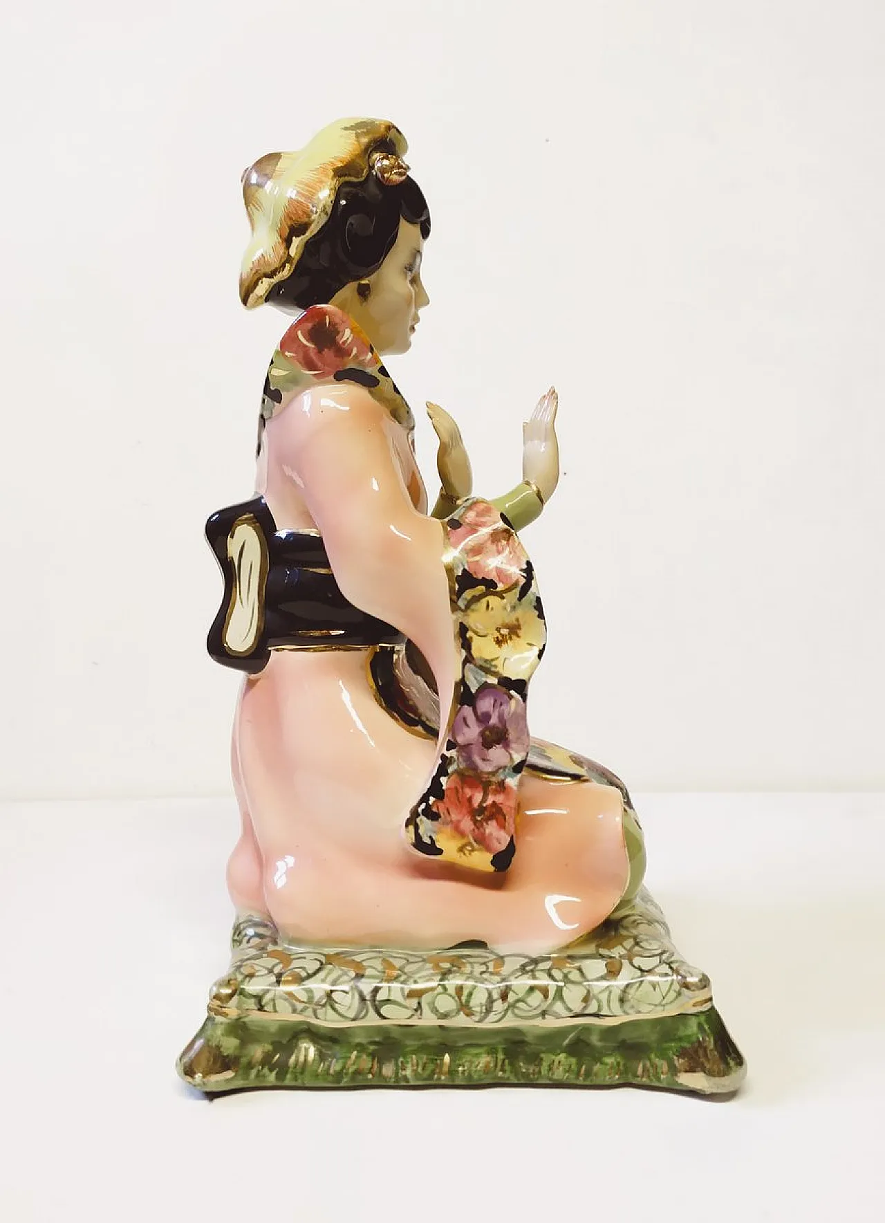 Scultura Geisha in porcellana di Girardi, anni '50 4