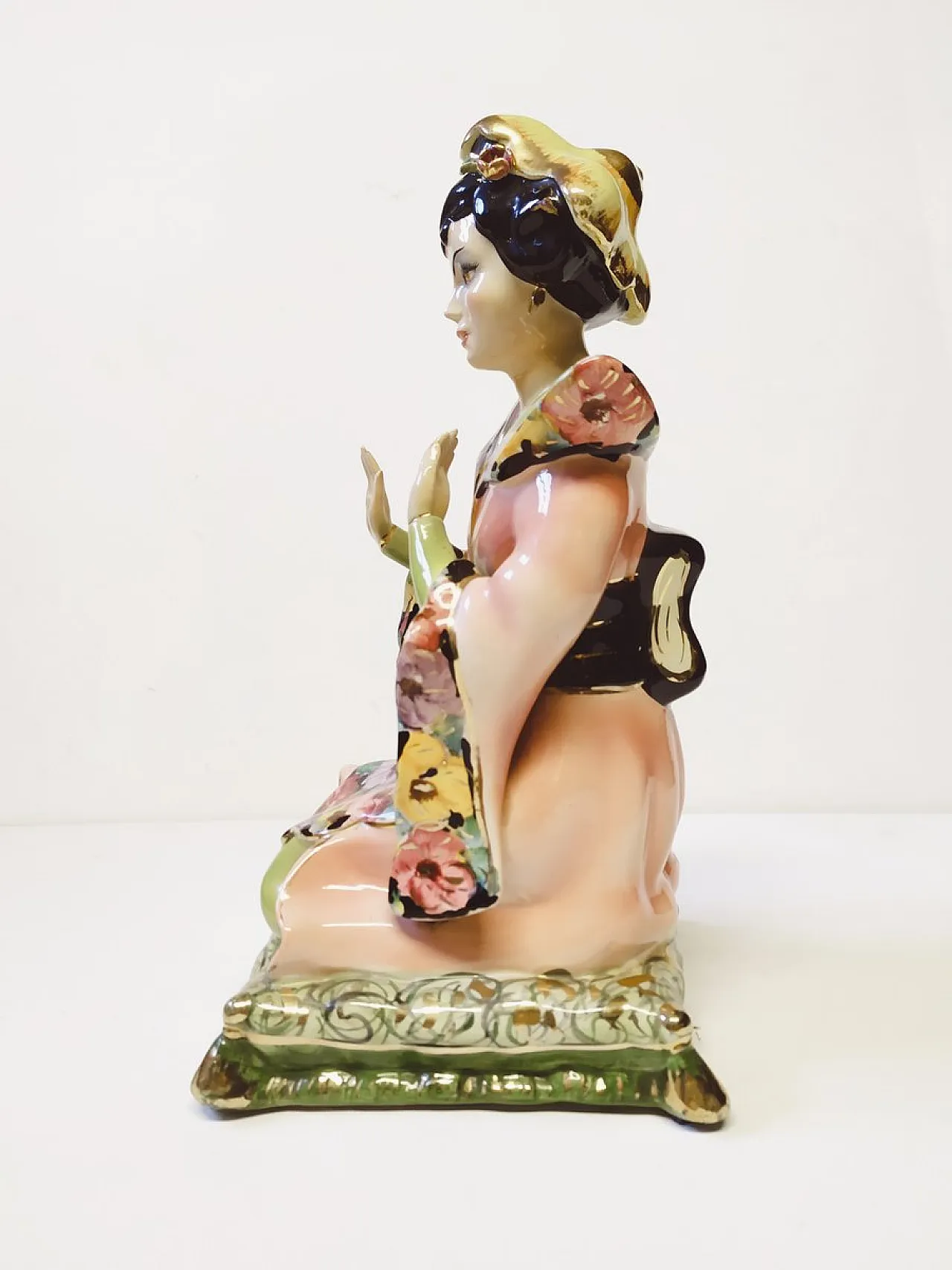 Scultura Geisha in porcellana di Girardi, anni '50 5