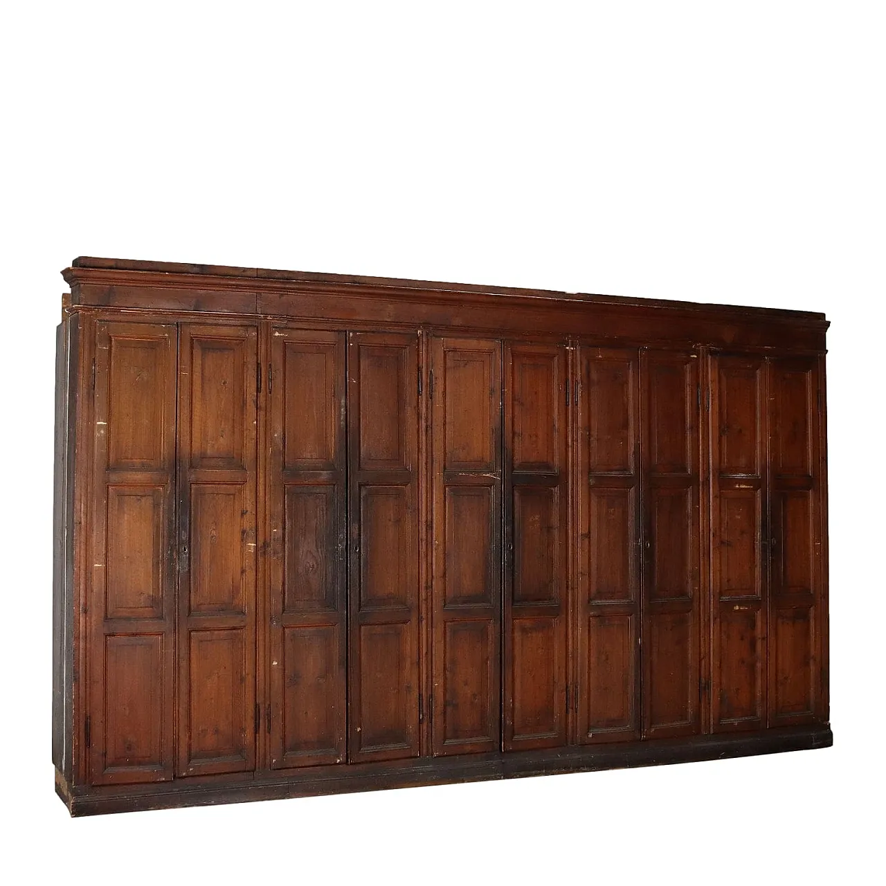 Ten-door fir wardrobe, early 20th century 1