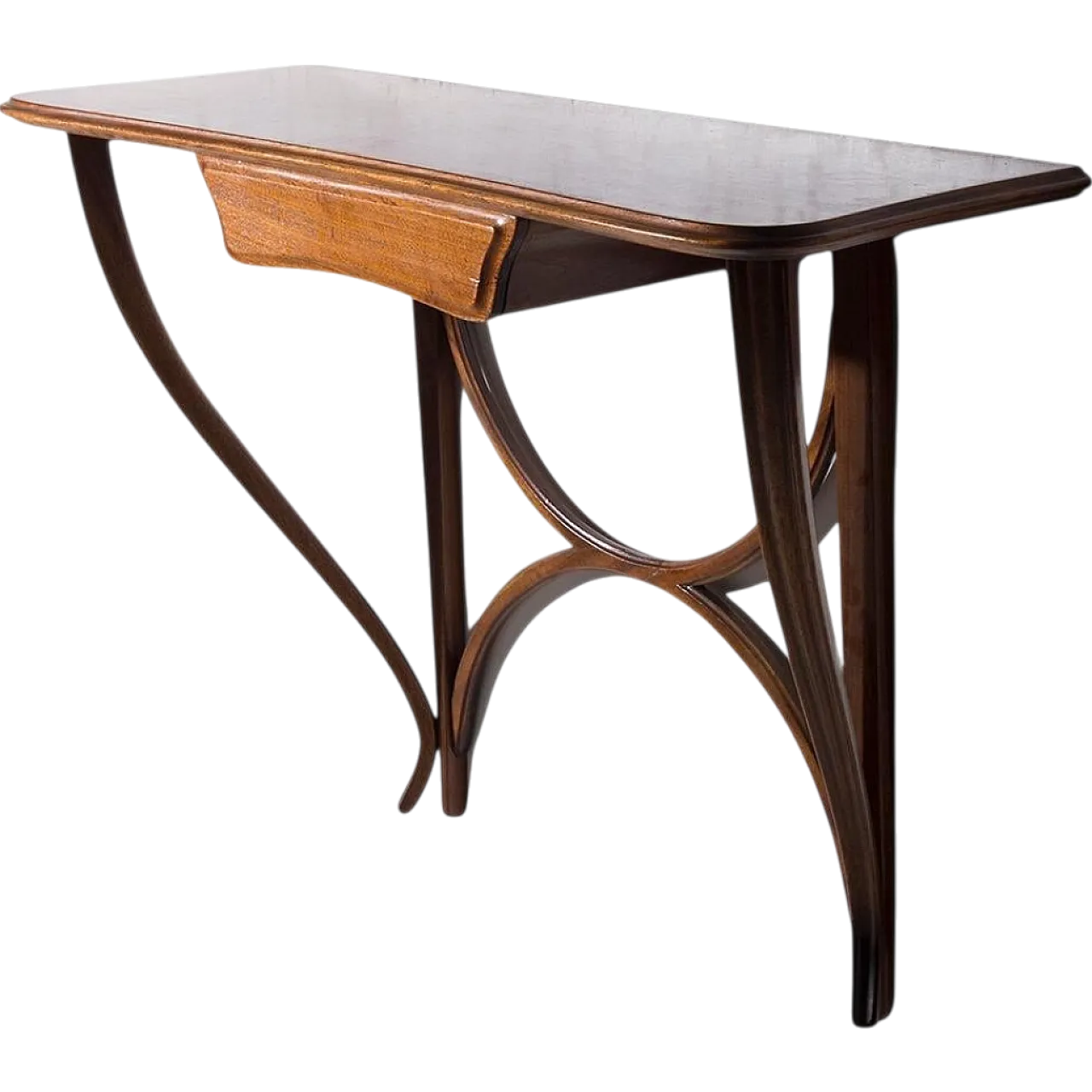 Wooden console with ramage by Ico Parisi, 1950s 14