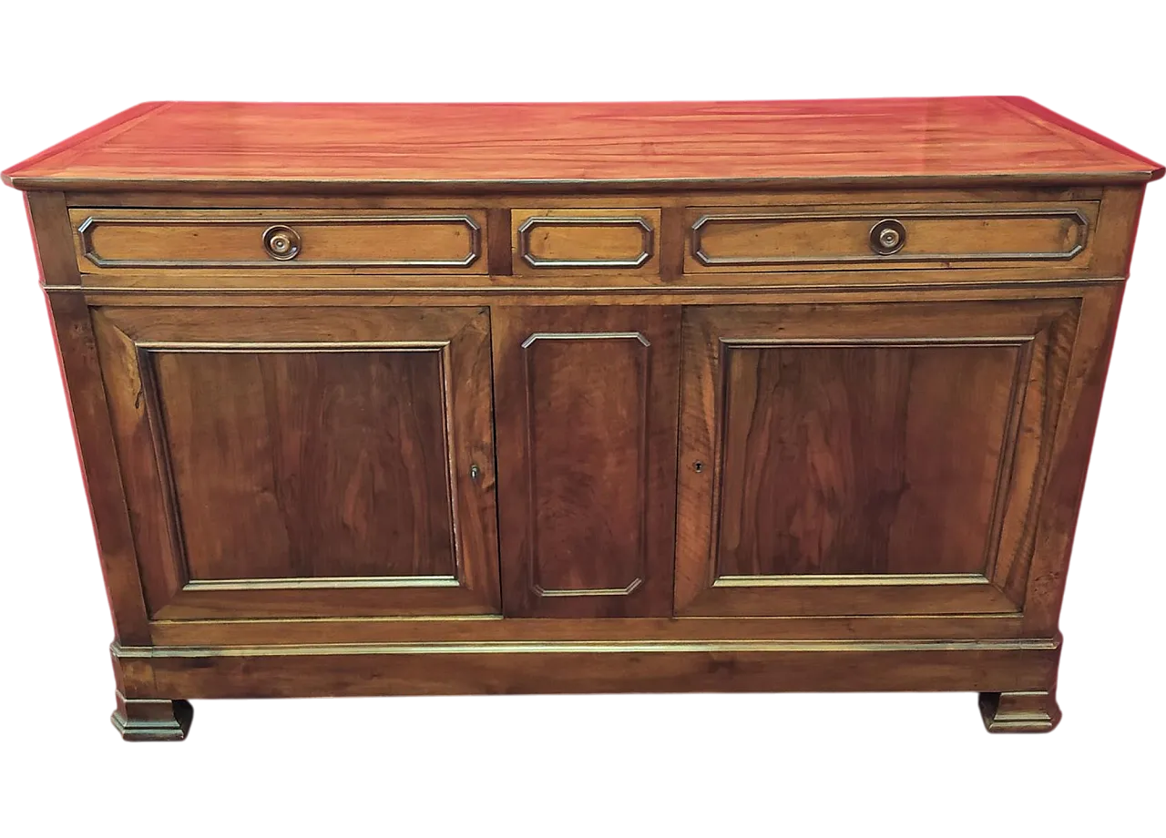 Grande credenza a due porte in noce, '800 11