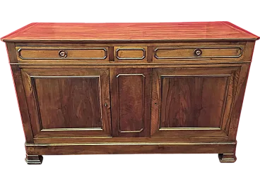 Grande credenza a due porte in noce, '800