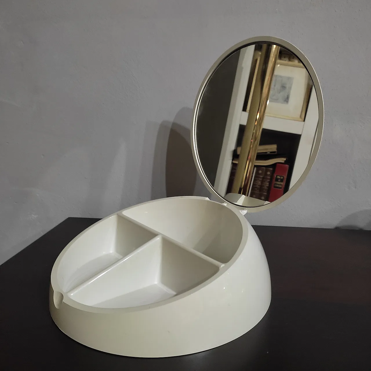 Mirror with storage compartment by M: Hasuike for Gedy, late 1970s 1