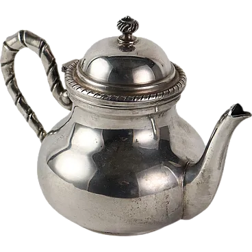 Silver teapot by Zucca Giovanni & C. Vicenza, 20th century