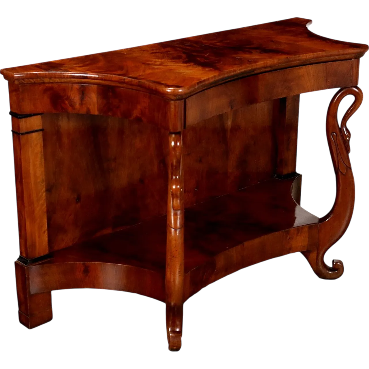 Mahogany console with cherry drawers, 19th century 9