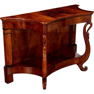 Mahogany console with cherry drawers, 19th century