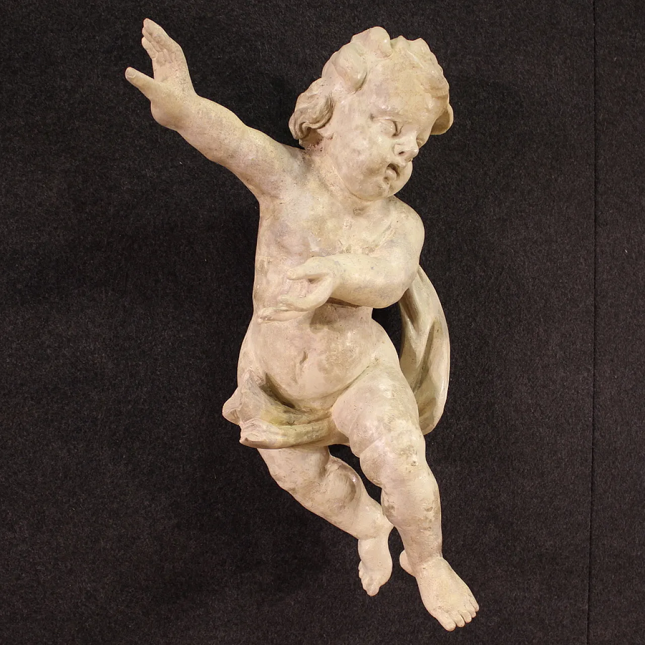 Italian wooden cherub sculpture, 18th century 5