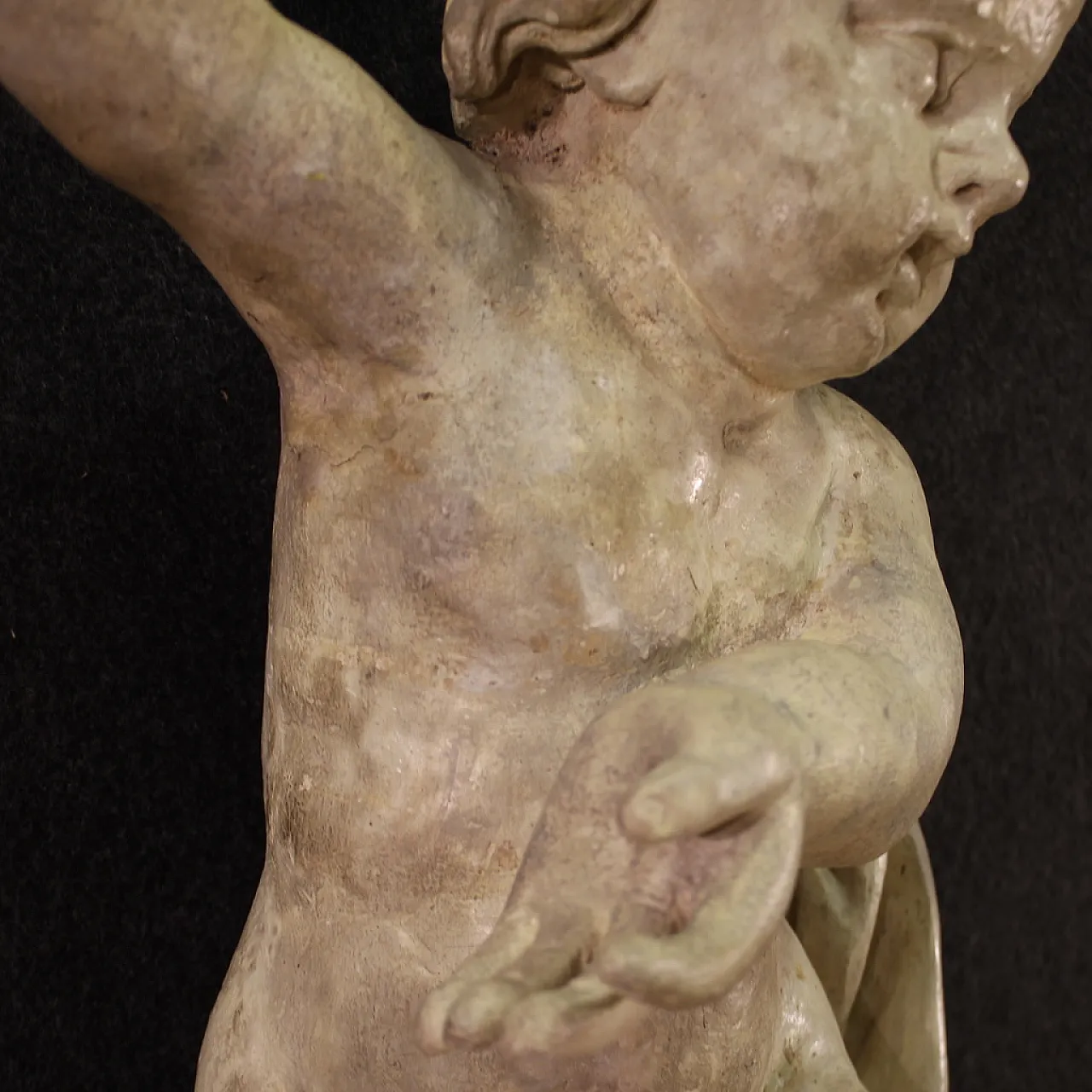 Italian wooden cherub sculpture, 18th century 11