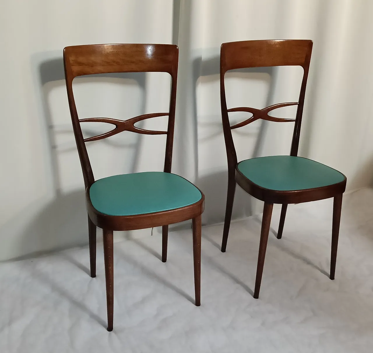 Pair of chairs by Melchiorre Bega, 1950s 1