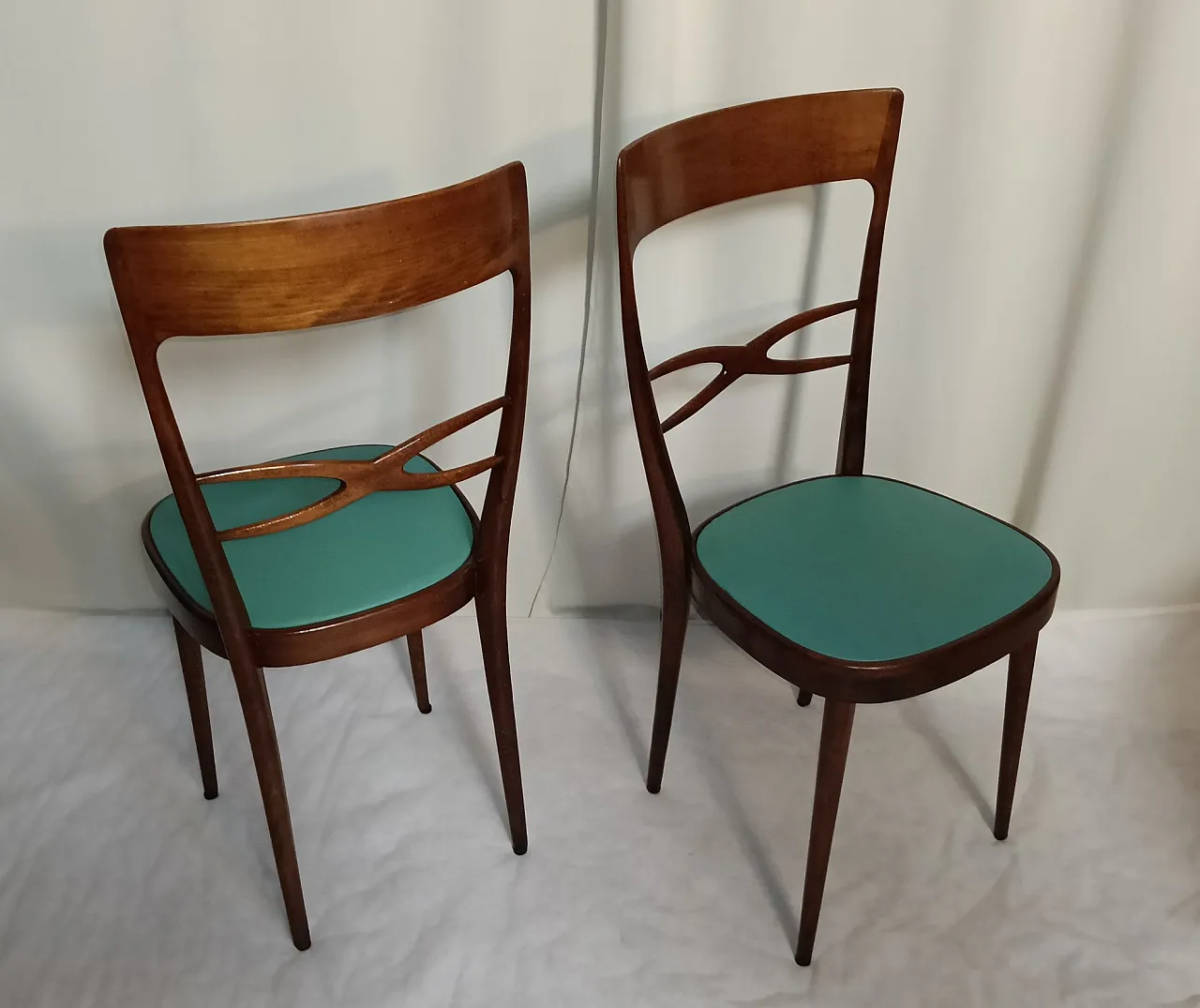 Pair of chairs by Melchiorre Bega, 1950s 13