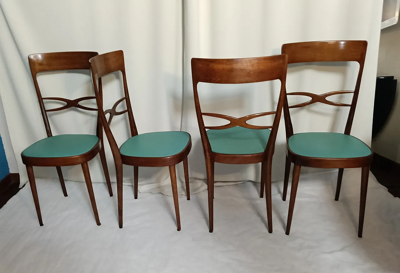 Pair of chairs by Melchiorre Bega, 1950s 15